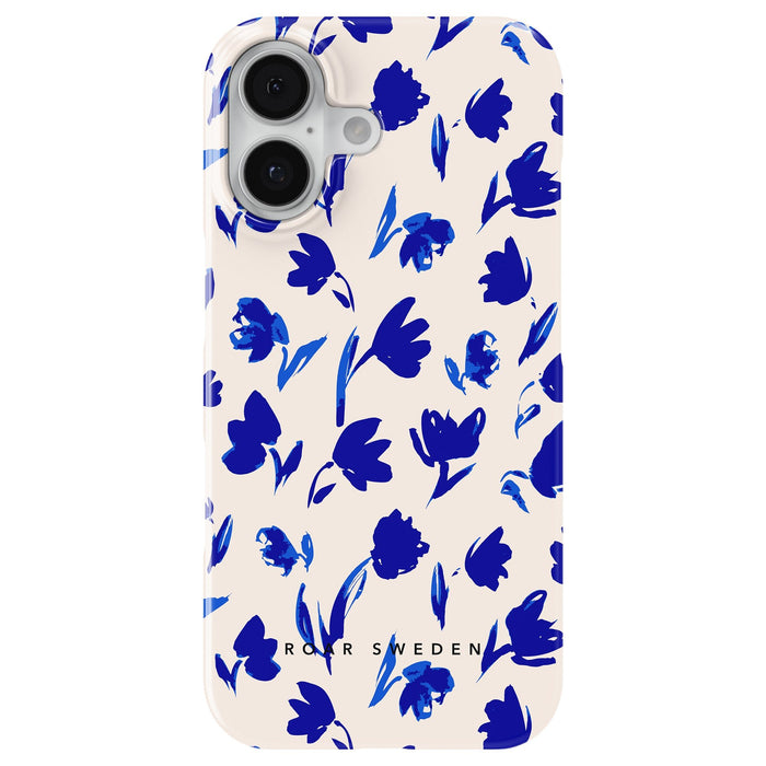 Slim mobilskal – Blue Flowers