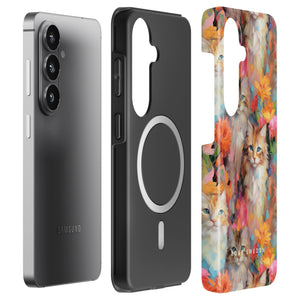 Flower Kitty - Magnetic Tough Phone Case