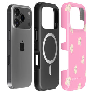 Pink Bichon – MagSafe Tough -suojakuori