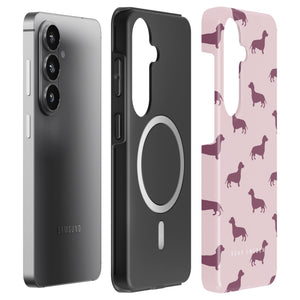 Pink Dachshund - Magnetic Tough Phone Case